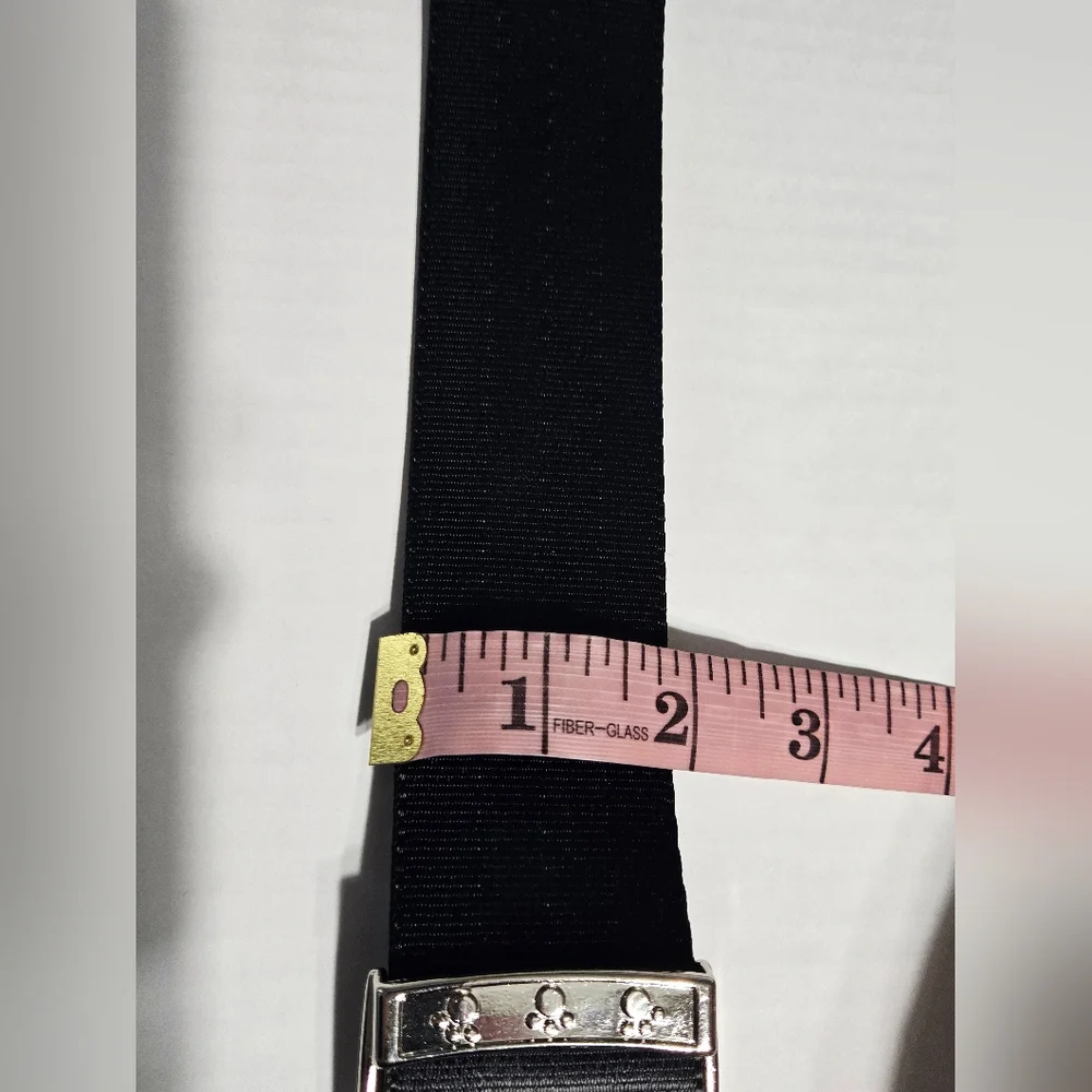 Vibrant Life‎ Heavy Duty Large Dog Collar Black Nylon Metal Buckle Adjustable